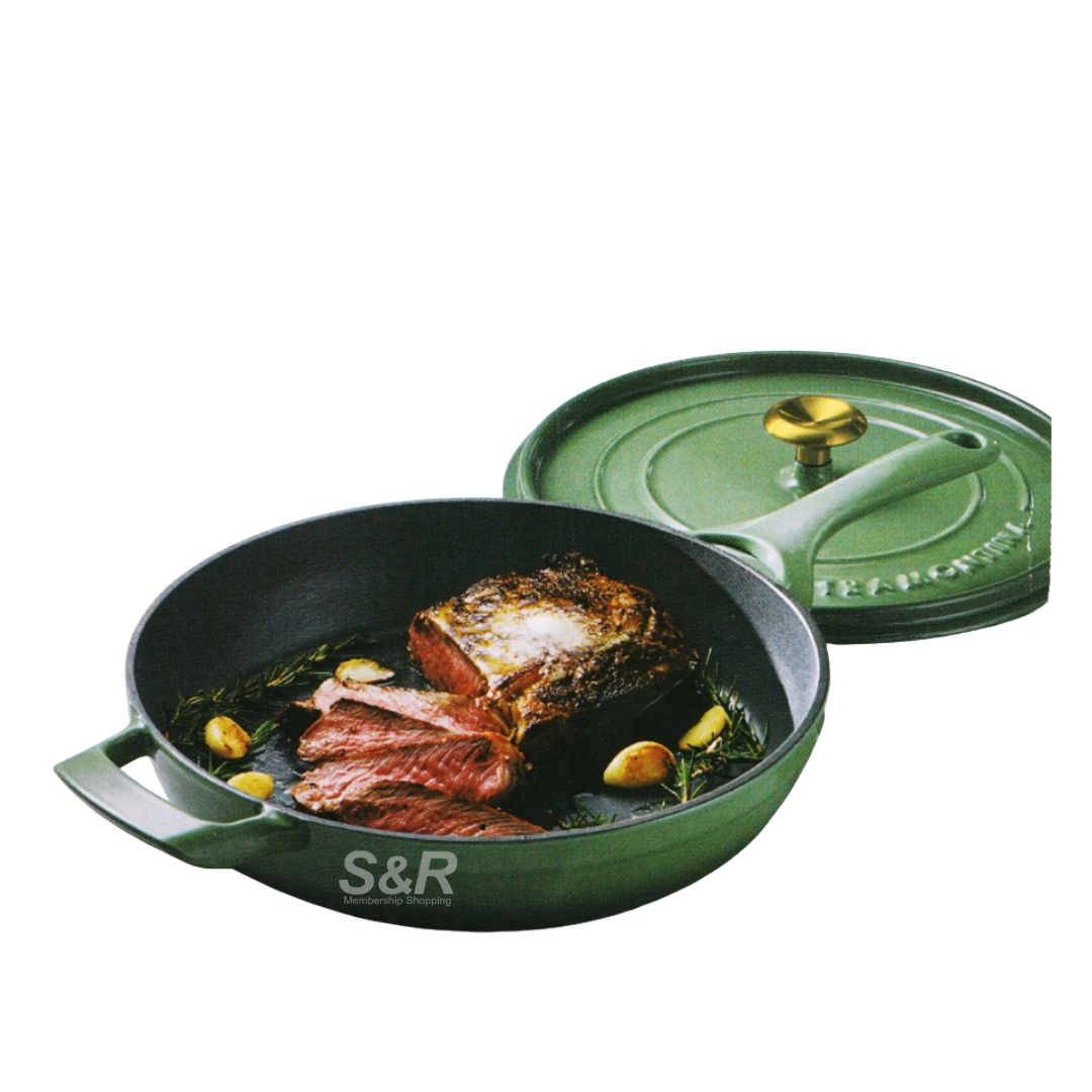Tramontina 12in Enameled Cast Iron Green
